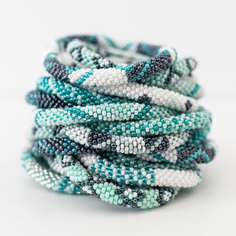 Mint Roll-on Beaded Bracelets