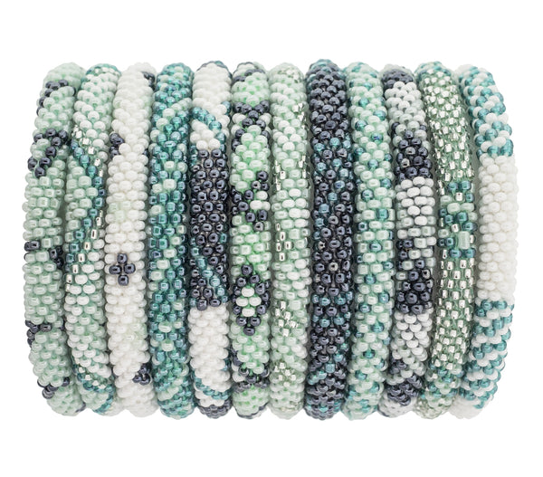 Mint Roll-on Beaded Bracelets
