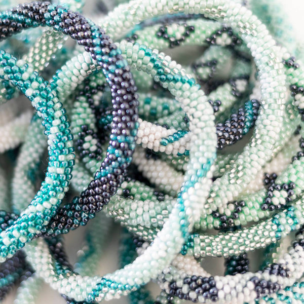 Mint Roll-on Beaded Bracelets