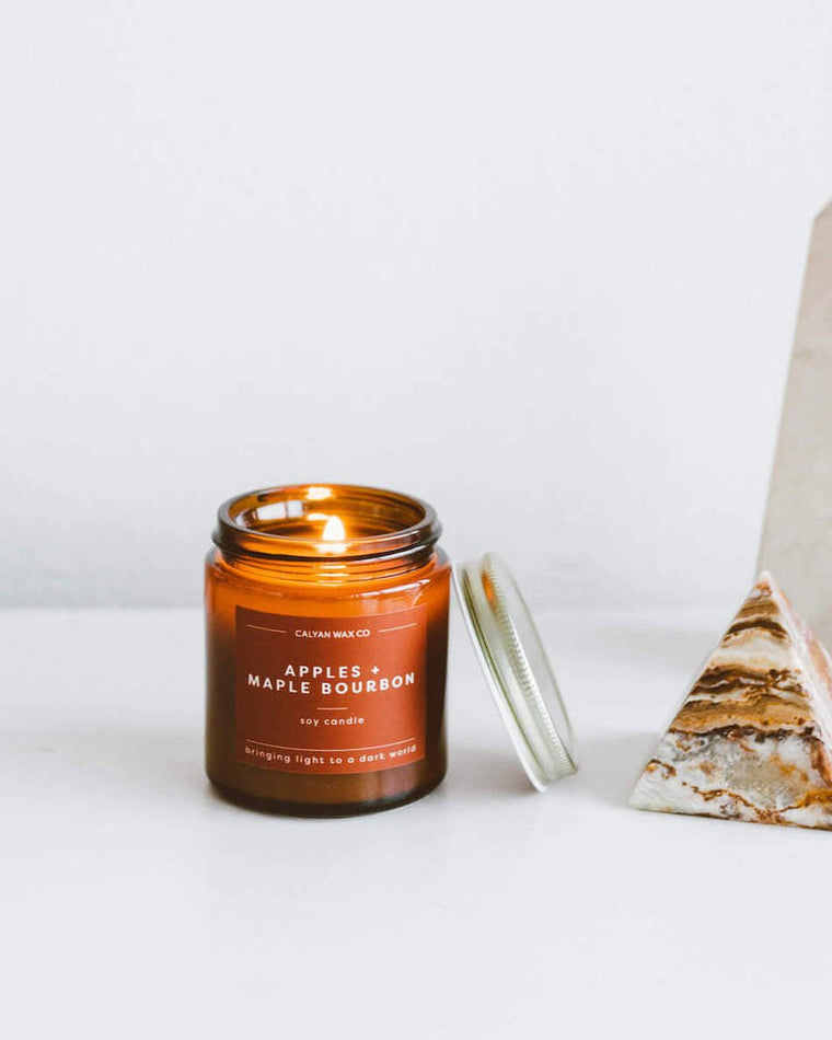 Apples + Maple Bourbon - Mini Soy Candle