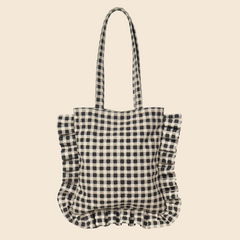 Ink Gingham Momo Tote