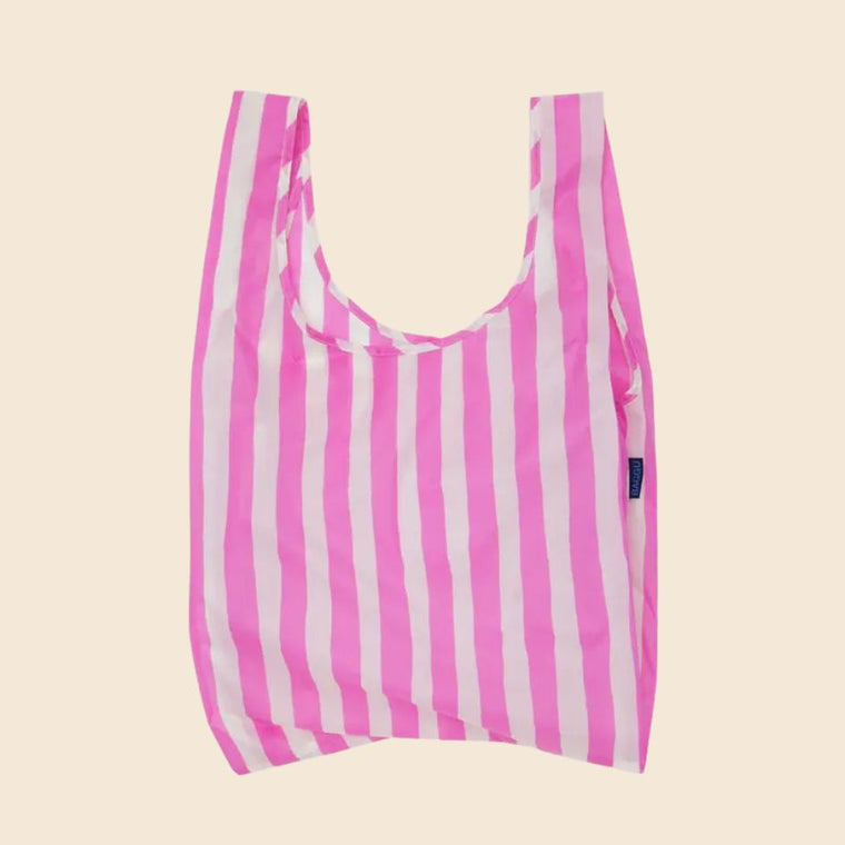 Pink Stripe Reusable Bag