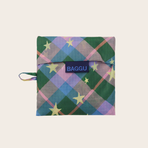 Green Star Plaid BAGGU Standard Bag