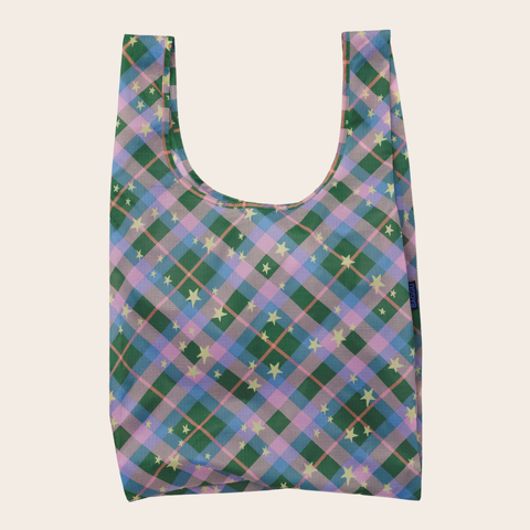 Green Star Plaid BAGGU Standard Bag