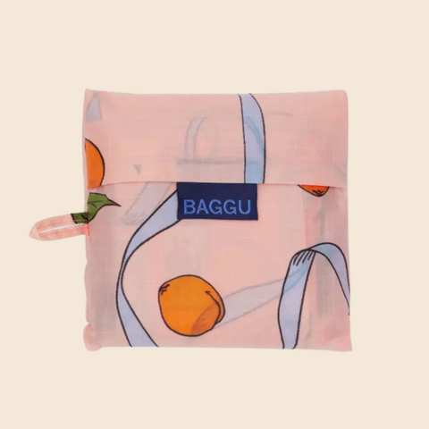 Baggu Reusable Bag- Apricots + Ribbons