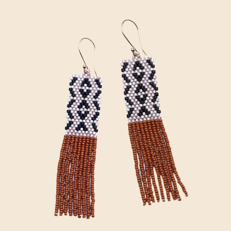 Guatemalan Beaded Earrings - Sienna