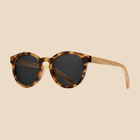Andiz Zebra Wood Polarized Sunglasses