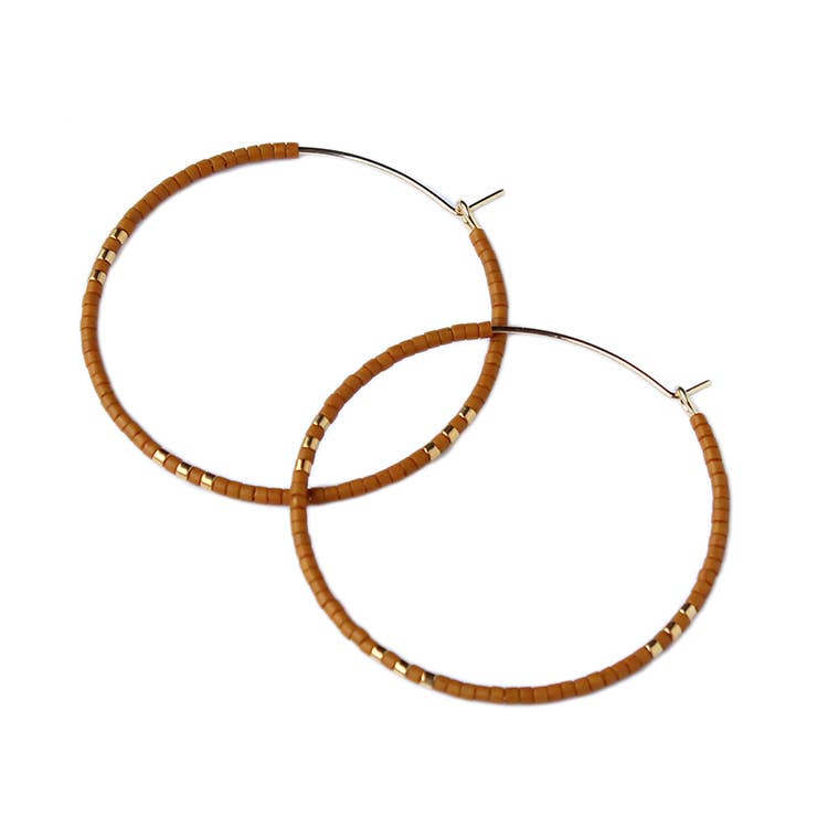 Zoe Large Hoops- Sienna