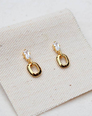 Add a sweet touch to your look with these ethically made earrings!
CZ ba...