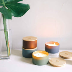 Piñon + Woods- Three Wick Soy Candle