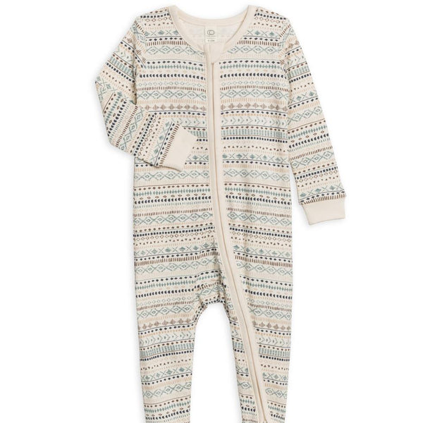 Organic Baby Footed Sleeper- Southwest Print