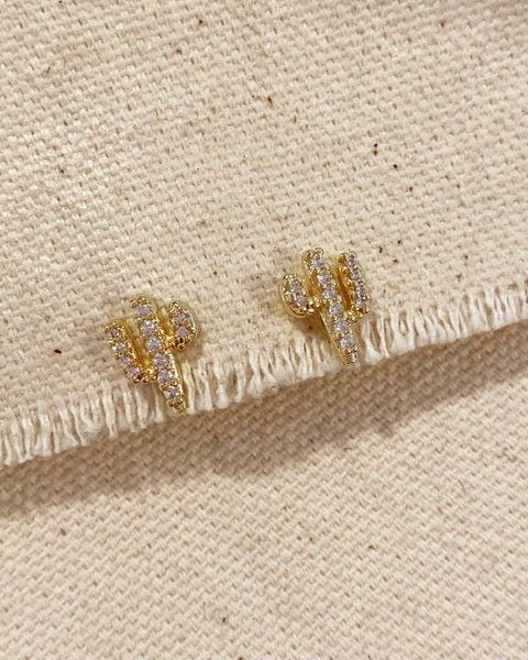 Cactus Stud Earrings- 18K Gold Filled - Redemption Market