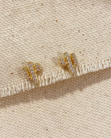 Celebrate the desert with these sweet gold filled cactus earrings. 
18k ...