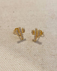 Cactus Stud Earrings- 18K Gold Filled - Redemption Market