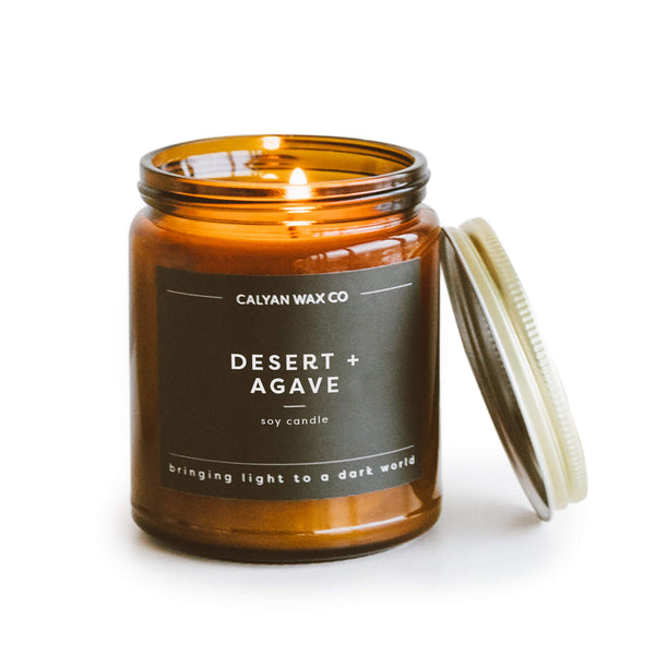 Desert + Agave Amber Jar Soy Candle