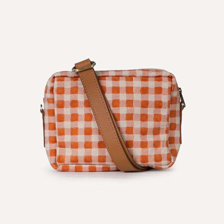 Camera Bag- Harvest Gold Gingham
