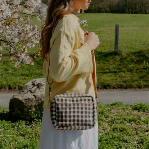 Camera Bag- Ink Gingham