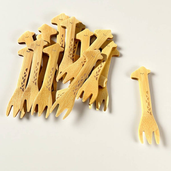 Bamboo Animal Utensil- Giraffe Fork