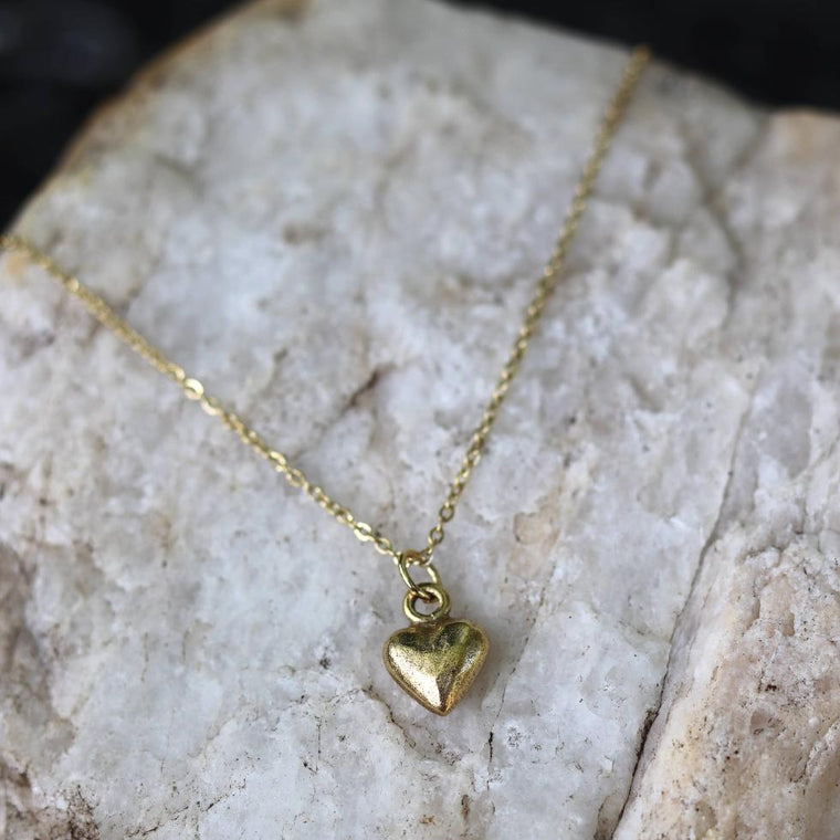 Dainty Gold Heart Necklace