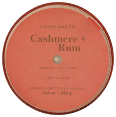 Cashmere + Rum Soy Candle