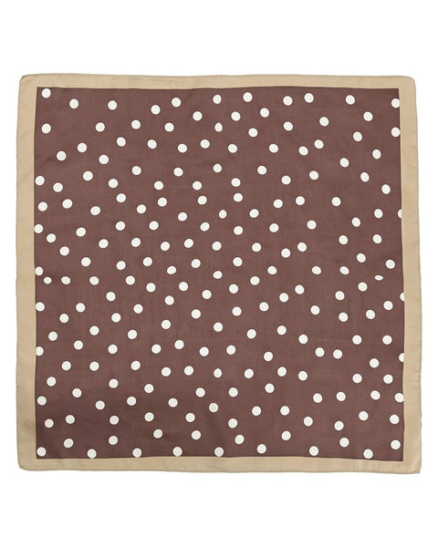 Chocolate Silky Polka Dot Scarf- COMING SOON!