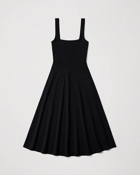 Fit & Flare Square Neck Dress