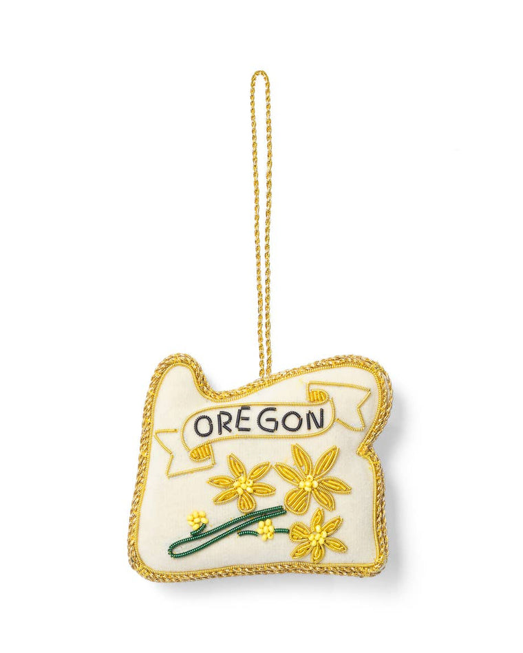 Oregon State Hand-Beaded Ornament