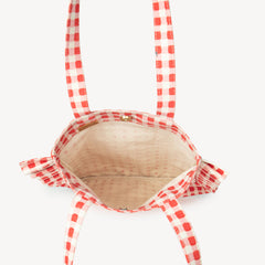 Tomato Gingham Momo Tote - COMING SOON!