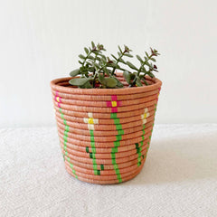 Floral Storage Plant Basket: Nsindo