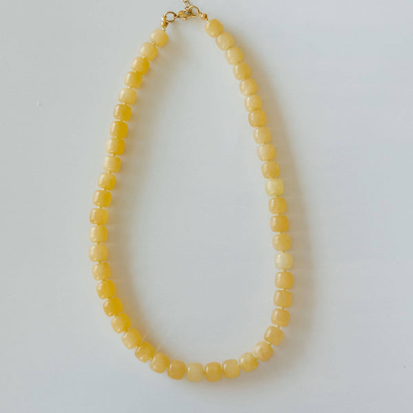 Handcrafted Yellow Calcite Necklace