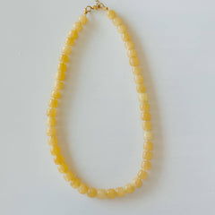 Handcrafted Yellow Calcite Necklace