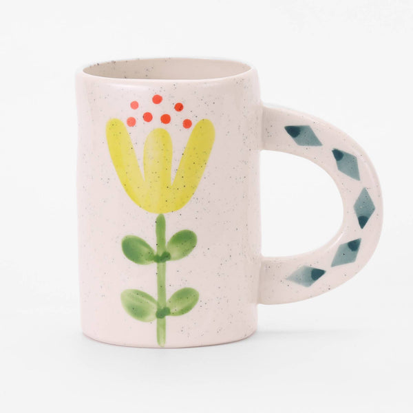 Yellow Blossom Hand-Painted Mug