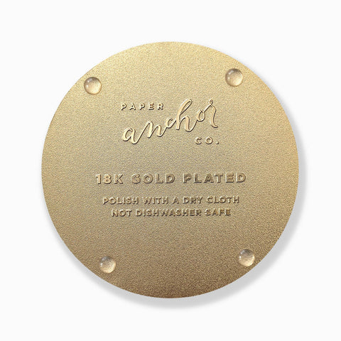 Summer Garden Party Gold Coasters
