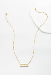 Faith Reversible Cross Bar Necklace