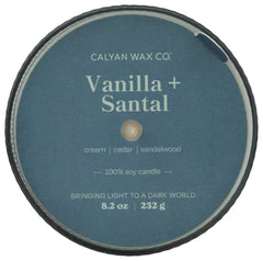 Vanilla + Santal  Soy Candle