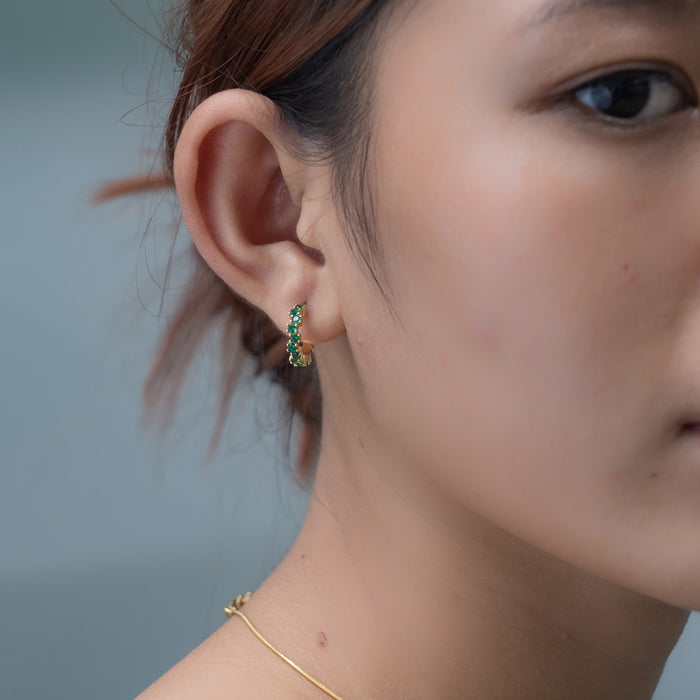 Radicle Gold Hoop Earrings