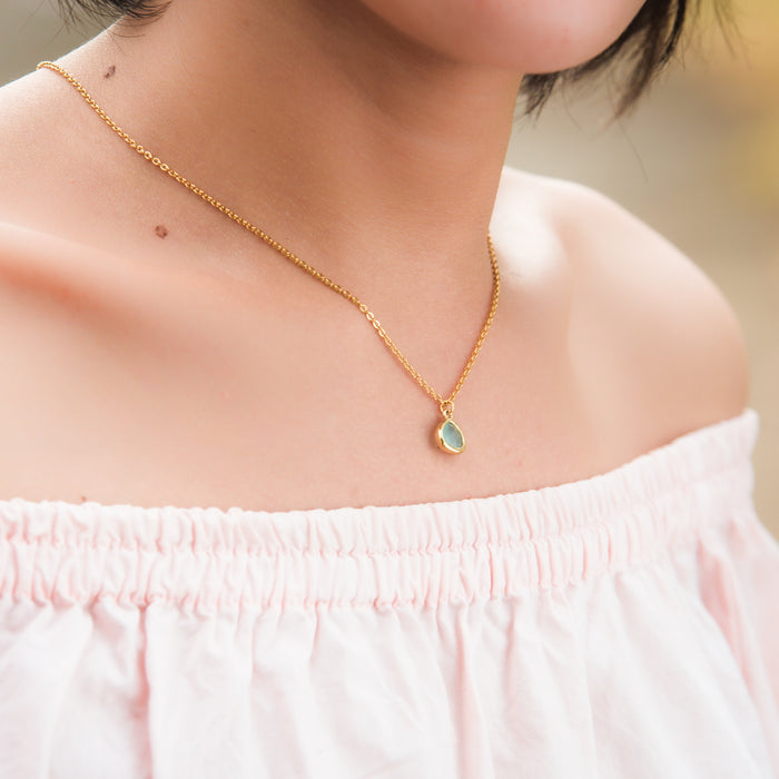 Desert Sunrise Necklace- Teal