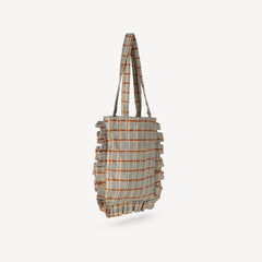 Momo Tote- Powder Plaid