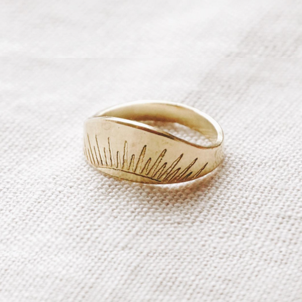 Bihana Gold Plated Ring