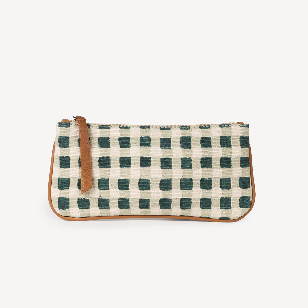 Pencil Pouch- Evergreen Gingham
