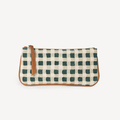 Pencil Pouch- Evergreen Gingham