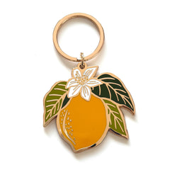 Lemon Blossom Gold Plated Keychain