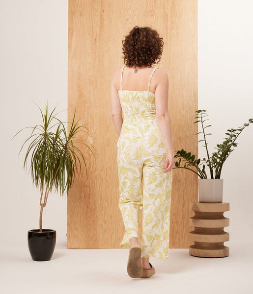 Chartreuse Organic Cotton Jumpsuit - Redemption Market