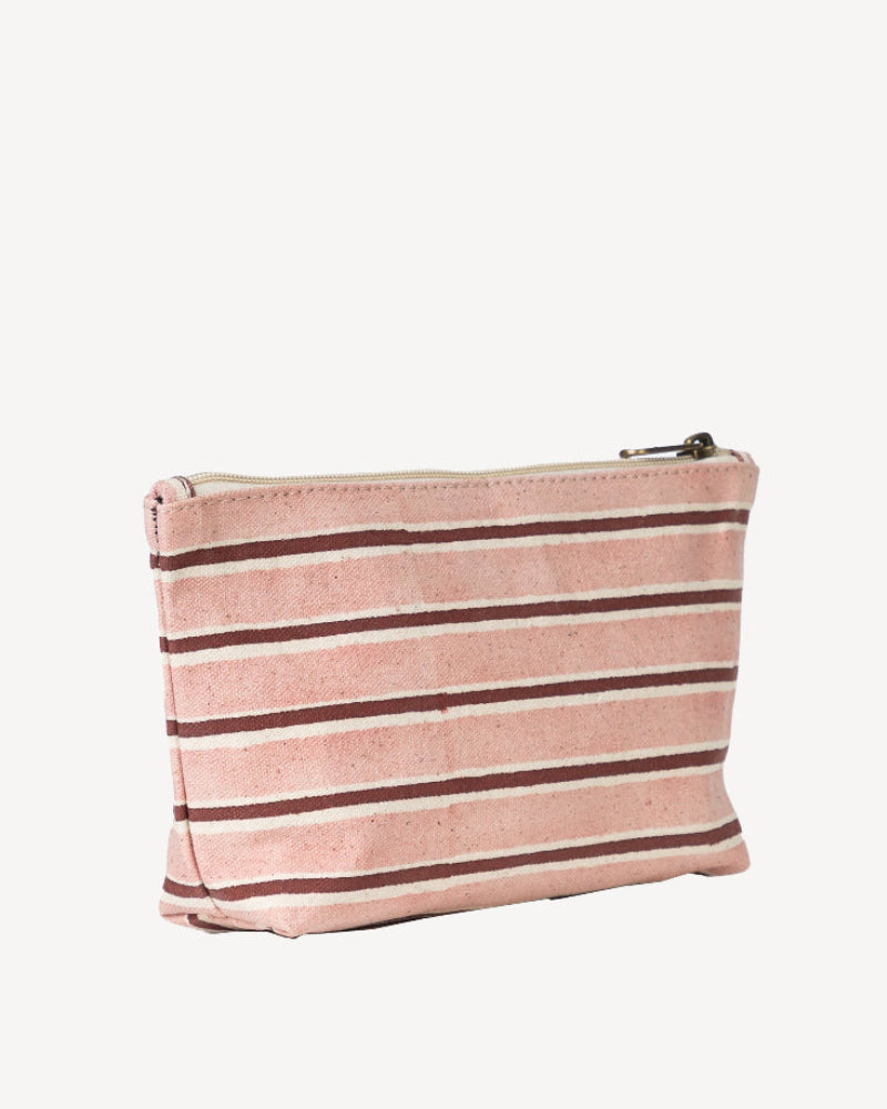 Waterproof Pouch- Berry Stripe
