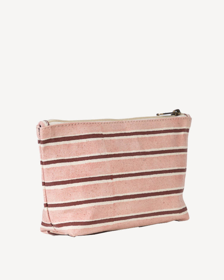 Waterproof Pouch- Berry Stripe