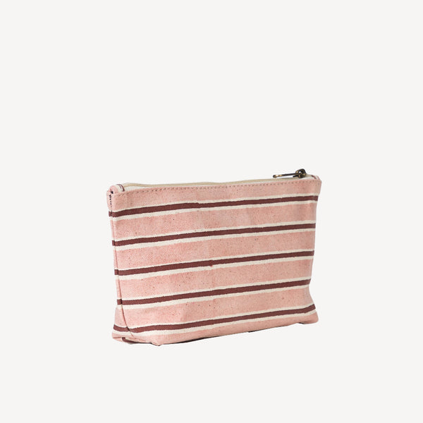 Waterproof Pouch- Winter Berry Stripe