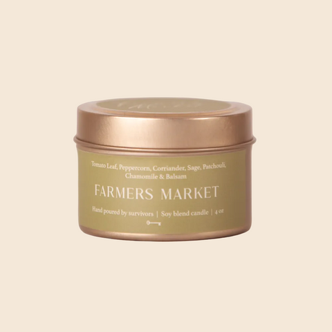 Farmers Market Travel Soy Candle