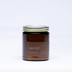 Sacred Soy Candle- Cedarwood + Spice