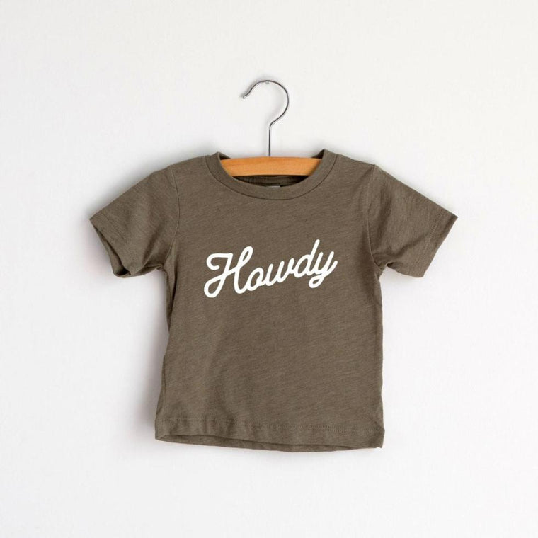 Howdy Script Baby & Kids Tri-Blend Tee