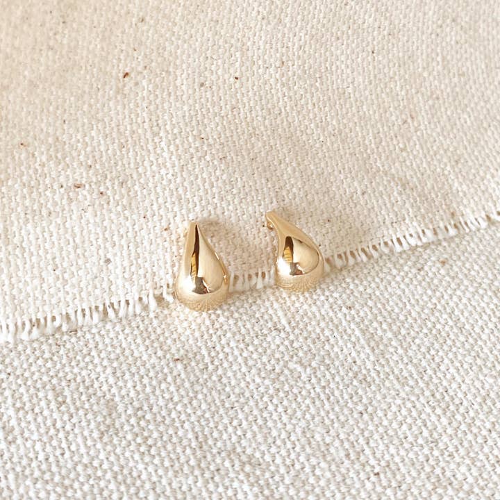 Gold Teardrop Earrings- 18K Gold Filled